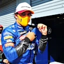 MONZA, ITALY - SEPTEMBER 05: Third place qualifier Carlos Sainz of Spain and McLaren F1 looks on in parc ferme during qualifying for the F1 Grand Prix of Italy at Autodromo di Monza on September 05, 2020 in Monza, Italy. (Photo by Jenifer Lorenzini - Pool/Getty Images)