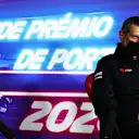 PORTIMAO, PORTUGAL - OCTOBER 23: Haas F1 Team Principal Guenther Steiner looks on in the Team Principals Press Conference during practice ahead of the F1 Grand Prix of Portugal at Autodromo Internacional do Algarve on October 23, 2020 in Portimao, Portugal. (Photo by Dan Istitene - Formula 1/Formula 1 via Getty Images)