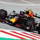 SPIELBERG, AUSTRIA - JULY 12: Alexander Albon of Thailand driving the (23) Aston Martin Red Bull Racing RB16 on track during the Formula One Grand Prix of Styria at Red Bull Ring on July 12, 2020 in Spielberg, Austria. (Photo by Mark Thompson/Getty Images)
