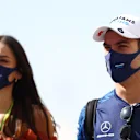 ABU DHABI, UNITED ARAB EMIRATES - DECEMBER 10: Nicholas Latifi of Canada and Williams walks in the Paddock before practice ahead of the F1 Grand Prix of Abu Dhabi at Yas Marina Circuit on December 10, 2021 in Abu Dhabi, United Arab Emirates. (Photo by Mark Thompson/Getty Images)