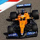 BAHRAIN, BAHRAIN - MARCH 26: Daniel Ricciardo of Australia driving the (3) McLaren F1 Team MCL35M Mercedes drives on track during practice ahead of the F1 Grand Prix of Bahrain at Bahrain International Circuit on March 26, 2021 in Bahrain, Bahrain. (Photo by Bryn Lennon/Getty Images)