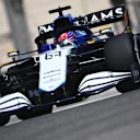 Russell pounds round as he tries to get plenty of laps under his belt before the end of the test