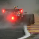 SPA, BELGIUM - AUGUST 28: Sergio Perez of Mexico driving the (11) Red Bull Racing RB16B Honda during qualifying ahead of the F1 Grand Prix of Belgium at Circuit de Spa-Francorchamps on August 28, 2021 in Spa, Belgium. (Photo by Dan Mullan/Getty Images)