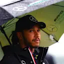 SPA, BELGIUM - AUGUST 28: Third place qualifier Lewis Hamilton of Great Britain and Mercedes GP looks on in parc ferme during qualifying ahead of the F1 Grand Prix of Belgium at Circuit de Spa-Francorchamps on August 28, 2021 in Spa, Belgium. (Photo by Dan Istitene - Formula 1/Formula 1 via Getty Images)
