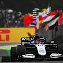 SAO PAULO, BRAZIL - NOVEMBER 12: George Russell of Great Britain driving the (63) Williams Racing FW43B Mercedes during practice ahead of the F1 Grand Prix of Brazil at Autodromo Jose Carlos Pace on November 12, 2021 in Sao Paulo, Brazil. (Photo by Clive Mason - Formula 1/Formula 1 via Getty Images)