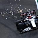 IMOLA, ITALY - APRIL 17: Kimi Raikkonen of Finland driving the (7) Alfa Romeo Racing C41 Ferrari during qualifying ahead of the F1 Grand Prix of Emilia Romagna at Autodromo Enzo e Dino Ferrari on April 17, 2021 in Imola, Italy. (Photo by Clive Mason - Formula 1/Formula 1 via Getty Images)