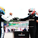 BUDAPEST, HUNGARY - AUGUST 01: Race winner Esteban Ocon of France and Alpine F1 Team and fifth placed Fernando Alonso of Spain and Alpine F1 Team celebrate in parc ferme during the F1 Grand Prix of Hungary at Hungaroring on August 01, 2021 in Budapest, Hungary. (Photo by Dan Istitene - Formula 1/Formula 1 via Getty Images)