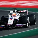 MONZA, ITALY - SEPTEMBER 12: Nikita Mazepin of Russia driving the (9) Haas F1 Team VF-21 Ferrari during the F1 Grand Prix of Italy at Autodromo di Monza on September 12, 2021 in Monza, Italy. (Photo by Joe Portlock - Formula 1/Formula 1 via Getty Images)