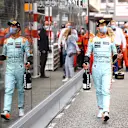 MONTE-CARLO, MONACO - MAY 23: Third placed Lando Norris of Great Britain and McLaren F1 walks in parc ferme after the F1 Grand Prix of Monaco at Circuit de Monaco on May 23, 2021 in Monte-Carlo, Monaco. (Photo by Bryn Lennon/Getty Images)