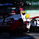 BARCELONA, SPAIN - MAY 08: Antonio Giovinazzi of Italy driving the (99) Alfa Romeo Racing C41 Ferrari in the Pitlane during qualifying for the F1 Grand Prix of Spain at Circuit de Barcelona-Catalunya on May 08, 2021 in Barcelona, Spain. (Photo by Mario Renzi - Formula 1/Formula 1 via Getty Images)