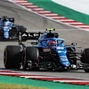 AUSTIN, TEXAS - OCTOBER 23: Esteban Ocon of France driving the (31) Alpine A521 Renault during qualifying ahead of the F1 Grand Prix of USA at Circuit of The Americas on October 23, 2021 in Austin, Texas. (Photo by Chris Graythen/Getty Images)