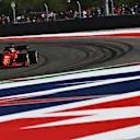 AUSTIN, TEXAS - OCTOBER 24: Charles Leclerc of Monaco driving the (16) Scuderia Ferrari SF21 during the F1 Grand Prix of USA at Circuit of The Americas on October 24, 2021 in Austin, Texas. (Photo by Clive Mason - Formula 1/Formula 1 via Getty Images)