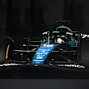 BAKU, AZERBAIJAN - JUNE 10: Lance Stroll of Canada driving the (18) Aston Martin AMR22 Mercedes on track during practice ahead of the F1 Grand Prix of Azerbaijan at Baku City Circuit on June 10, 2022 in Baku, Azerbaijan. (Photo by Dan Mullan/Getty Images)
