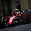 BAKU, AZERBAIJAN - JUNE 11: Carlos Sainz of Spain driving (55) the Ferrari F1-75 on track during qualifying ahead of the F1 Grand Prix of Azerbaijan at Baku City Circuit on June 11, 2022 in Baku, Azerbaijan. (Photo by Dan Mullan/Getty Images)