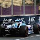 BAKU, AZERBAIJAN - JUNE 11: Fernando Alonso of Spain driving the (14) Alpine F1 A522 Renault into the runoff area at turn fifteen during qualifying ahead of the F1 Grand Prix of Azerbaijan at Baku City Circuit on June 11, 2022 in Baku, Azerbaijan. (Photo by Bryn Lennon - Formula 1/Formula 1 via Getty Images)