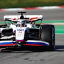 BARCELONA, SPAIN - FEBRUARY 23: Nikita Mazepin of Russia driving the (9) Haas F1 VF-22 Ferrari