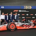 SPA, BELGIUM - AUGUST 26: (L-R) Stefano Domenicali, CEO of the Formula One Group, Mohammed ben