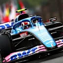 SAO PAULO, BRAZIL - NOVEMBER 11: Esteban Ocon of France driving the (31) Alpine F1 A522 Renault on track during qualifying ahead of the F1 Grand Prix of Brazil at Autodromo Jose Carlos Pace on November 11, 2022 in Sao Paulo, Brazil. (Photo by Mark Thompson/Getty Images)