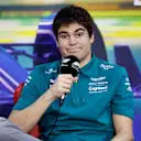 SAO PAULO, BRAZIL - NOVEMBER 10: Lance Stroll of Canada and Aston Martin F1 Team attends the Drivers Press Conference during previews ahead of the F1 Grand Prix of Brazil at Autodromo Jose Carlos Pace on November 10, 2022 in Sao Paulo, Brazil. (Photo by Jared C. Tilton/Getty Images)