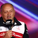 MONTREAL, QUEBEC - JUNE 18: Alfa Romeo Racing Team Principal Frederic Vasseur talks in the Team Principals Press Conference prior to final practice ahead of the F1 Grand Prix of Canada at Circuit Gilles Villeneuve on June 18, 2022 in Montreal, Quebec. (Photo by Dan Istitene/Getty Images)