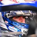 BUDAPEST, HUNGARY - JULY 30: Nicholas Latifi of Canada and Williams looks on in the garage during final practice ahead of the F1 Grand Prix of Hungary at Hungaroring on July 30, 2022 in Budapest, Hungary. (Photo by Dan Mullan/Getty Images)