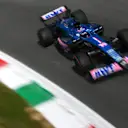 MONZA, ITALY - SEPTEMBER 09: Fernando Alonso of Spain driving the (14) Alpine F1 A522 Renault on track during practice ahead of the F1 Grand Prix of Italy at Autodromo Nazionale Monza on September 09, 2022 in Monza, Italy. (Photo by Dan Mullan/Getty Images)