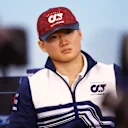 SUZUKA, JAPAN - OCTOBER 06: Yuki Tsunoda of Japan and Scuderia AlphaTauri attends the Drivers Press Conference during previews ahead of the F1 Grand Prix of Japan at Suzuka International Racing Course on October 06, 2022 in Suzuka, Japan. (Photo by Bryn Lennon/Getty Images)