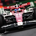 MEXICO CITY, MEXICO - OCTOBER 28: Valtteri Bottas of Finland driving the (77) Alfa Romeo F1 C42 Ferrari on track during practice ahead of the F1 Grand Prix of Mexico at Autodromo Hermanos Rodriguez on October 28, 2022 in Mexico City, Mexico. (Photo by Mark Thompson/Getty Images )