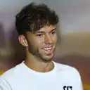 BARCELONA, SPAIN - MAY 20: Pierre Gasly of France and Scuderia AlphaTauri looks on in the Drivers Press Conference prior to practice ahead of the F1 Grand Prix of Spain at Circuit de Barcelona-Catalunya on May 20, 2022 in Barcelona, Spain. (Photo by Lars Baron/Getty Images)