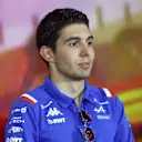 BARCELONA, SPAIN - MAY 20: Esteban Ocon of France and Alpine F1 looks on in the Drivers Press Conference prior to practice ahead of the F1 Grand Prix of Spain at Circuit de Barcelona-Catalunya on May 20, 2022 in Barcelona, Spain. (Photo by Lars Baron/Getty Images)