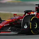 BARCELONA, SPAIN - MAY 20: Charles Leclerc of Monaco driving the (16) Ferrari F1-75 on track during practice ahead of the F1 Grand Prix of Spain at Circuit de Barcelona-Catalunya on May 20, 2022 in Barcelona, Spain. (Photo by Bryn Lennon - Formula 1/Formula 1 via Getty Images)