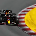 BARCELONA, SPAIN - MAY 21: Sergio Perez of Mexico driving the (11) Oracle Red Bull Racing RB18 on track during qualifying ahead of the F1 Grand Prix of Spain at Circuit de Barcelona-Catalunya on May 21, 2022 in Barcelona, Spain. (Photo by Lars Baron/Getty Images)