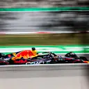 BARCELONA, SPAIN - MAY 21: Max Verstappen of Red Bull Racing and The Netherlands during qualifying ahead of the F1 Grand Prix of Spain at Circuit de Barcelona-Catalunya on May 21, 2022 in Barcelona, Spain. (Photo by Peter Fox/Getty Images)