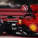 BAHRAIN, BAHRAIN - MARCH 05: Charles Leclerc of Monaco and Ferrari climbs from his car after retiring from the race during the F1 Grand Prix of Bahrain at Bahrain International Circuit on March 05, 2023 in Bahrain, Bahrain. (Photo by Joe Portlock - Formula 1/Formula 1 via Getty Images)