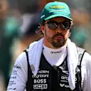 MONTE-CARLO, MONACO - MAY 25: Fernando Alonso of Spain and Aston Martin F1 Team looks on during the