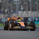 ABU DHABI, UNITED ARAB EMIRATES - NOVEMBER 24: Lando Norris of Great Britain and McLaren F1 Team drives on track during practice ahead of the F1 Grand Prix of Abu Dhabi at Yas Marina Circuit on November 24, 2023 in Abu Dhabi, United Arab Emirates. (Photo by James Gasperotti/Ciancaphoto Studio/Getty Images)