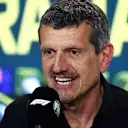 MELBOURNE, AUSTRALIA - MARCH 31: Haas F1 Team Principal Guenther Steiner talks in the Team Principals Press Conference during practice ahead of the F1 Grand Prix of Australia at Albert Park Grand Prix Circuit on March 31, 2023 in Melbourne, Australia. (Photo by Dan Istitene/Getty Images)