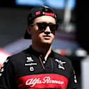 BAKU, AZERBAIJAN - APRIL 27: Zhou Guanyu of China and Alfa Romeo F1 looks on in the Paddock during previews ahead of the F1 Grand Prix of Azerbaijan at Baku City Circuit on April 27, 2023 in Baku, Azerbaijan. (Photo by Rudy Carezzevoli/Getty Images)