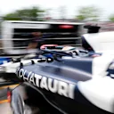 MONTREAL, QUEBEC - JUNE 16: Nyck de Vries of Netherlands driving the (21) Scuderia AlphaTauri AT04 leaves the garage during practice ahead of the F1 Grand Prix of Canada at Circuit Gilles Villeneuve on June 16, 2023 in Montreal, Quebec. (Photo by Rudy Carezzevoli/Getty Images)