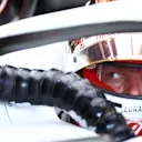MONZA, ITALY - SEPTEMBER 01: Kevin Magnussen of Denmark and Haas F1 prepares to drive in the garage during practice ahead of the F1 Grand Prix of Italy at Autodromo Nazionale Monza on September 01, 2023 in Monza, Italy. (Photo by Dan Istitene - Formula 1/Formula 1 via Getty Images)