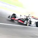 SUZUKA, JAPAN - SEPTEMBER 22: Kevin Magnussen of Denmark driving the (20) Haas F1 VF-23 Ferrari on track during practice ahead of the F1 Grand Prix of Japan at Suzuka International Racing Course on September 22, 2023 in Suzuka, Japan. (Photo by Clive Mason/Getty Images)