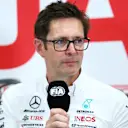 SUZUKA, JAPAN - SEPTEMBER 22: Andrew Shovlin, Trackside Engineering Director of Mercedes GP attends the Drivers Press Conference during practice ahead of the F1 Grand Prix of Japan at Suzuka International Racing Course on September 22, 2023 in Suzuka, Japan. (Photo by Dan Istitene/Getty Images)