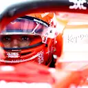 LAS VEGAS, NEVADA - NOVEMBER 17: Carlos Sainz of Spain and Ferrari prepares to drive in the garage