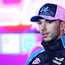 LAS VEGAS, NEVADA - NOVEMBER 15: Pierre Gasly of France and Alpine F1 looks on in the Drivers Press Conference during previews ahead of the F1 Grand Prix of Las Vegas at Las Vegas Strip Circuit on November 15, 2023 in Las Vegas, Nevada. (Photo by Dan Istitene/Getty Images)