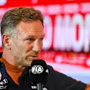 MONTE-CARLO, MONACO - MAY 26: Red Bull Racing Team Principal Christian Horner attends the Team Principals Press Conference  during practice ahead of the F1 Grand Prix of Monaco at Circuit de Monaco on May 26, 2023 in Monte-Carlo, Monaco. (Photo by Dan Mullan/Getty Images)