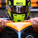 JEDDAH, SAUDI ARABIA - MARCH 19: Lando Norris of Great Britain and McLaren prepares to drive in the garage prior to the F1 Grand Prix of Saudi Arabia at Jeddah Corniche Circuit on March 19, 2023 in Jeddah, Saudi Arabia. (Photo by Dan Istitene - Formula 1/Formula 1 via Getty Images)