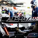 JEDDAH, SAUDI ARABIA - MARCH 17: Yuki Tsunoda of Scuderia AlphaTauri and Japan  during practice ahead of the F1 Grand Prix of Saudi Arabia at Jeddah Corniche Circuit on March 17, 2023 in Jeddah, Saudi Arabia. (Photo by Peter Fox/Getty Images)