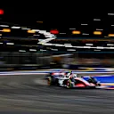 SINGAPORE, SINGAPORE - SEPTEMBER 17: Nico Hulkenberg of Germany driving the (27) Haas F1 VF-23 Ferrari on track during the F1 Grand Prix of Singapore at Marina Bay Street Circuit on September 17, 2023 in Singapore, Singapore. (Photo by Mark Thompson/Getty Images)