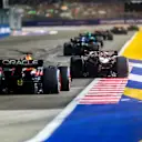 SINGAPORE, SINGAPORE - SEPTEMBER 17: Kevin Magnussen of Denmark driving the (20) Haas F1 VF-23 Ferrari on track during the F1 Grand Prix of Singapore at Marina Bay Street Circuit on September 17, 2023 in Singapore, Singapore. (Photo by Dan Istitene - Formula 1/Formula 1 via Getty Images)