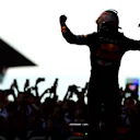 BARCELONA, SPAIN - JUNE 04: Race winner Max Verstappen of the Netherlands and Oracle Red Bull Racing celebrates in parc ferme during the F1 Grand Prix of Spain at Circuit de Barcelona-Catalunya on June 04, 2023 in Barcelona, Spain. (Photo by Mario Renzi - Formula 1/Formula 1 via Getty Images)